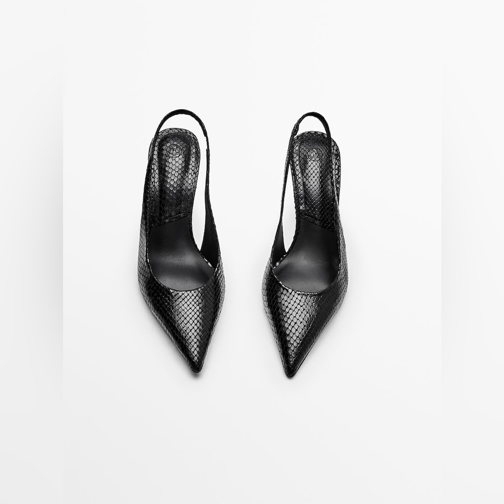 Massimo Dutti snakeskin heels